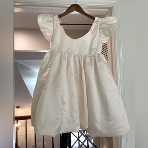 Ivory white puff dress!